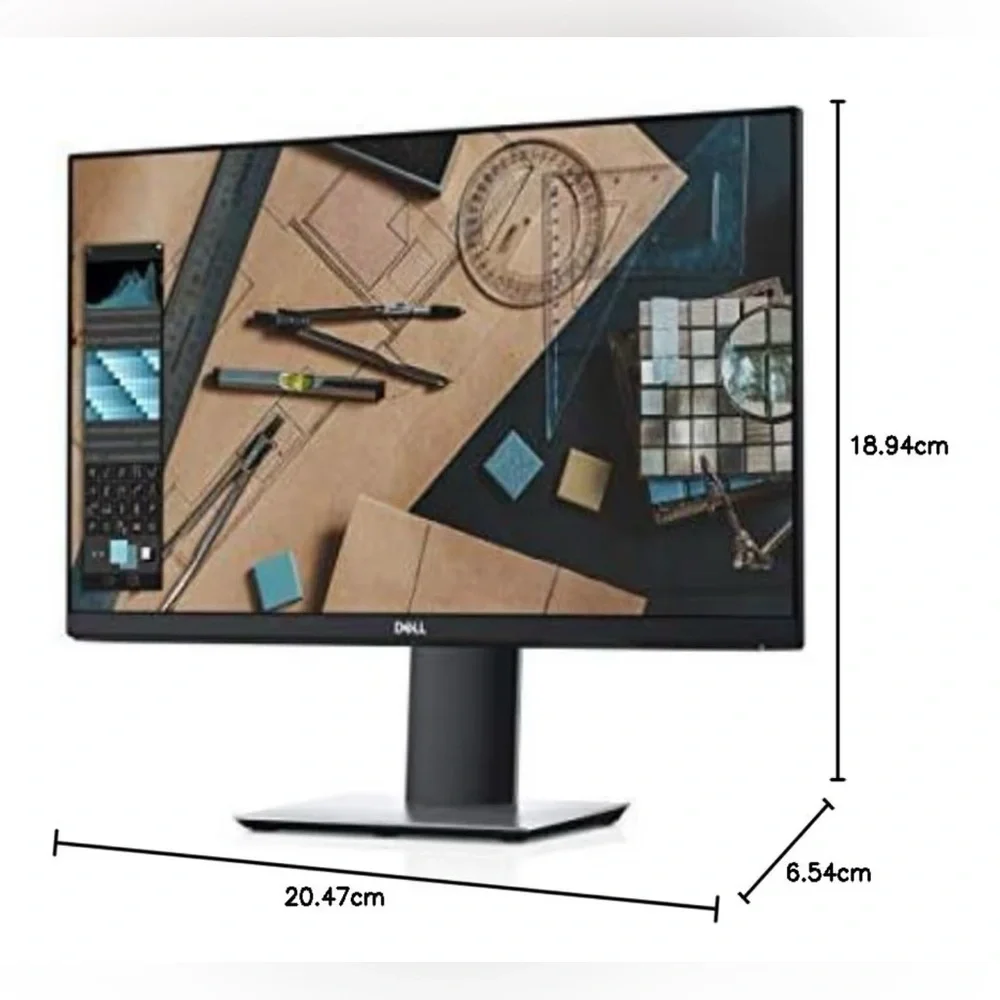Dell P Series 23”- Inch FHD 1080p Screen LED-Monitor with Black and Silver Stand